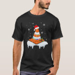 T-shirt Funny Traffic Cone Santa Christmas Light Family Pa<br><div class="desc">Funny Traffic Cone Santa Christmas Light Family Pajama Xmas</div>