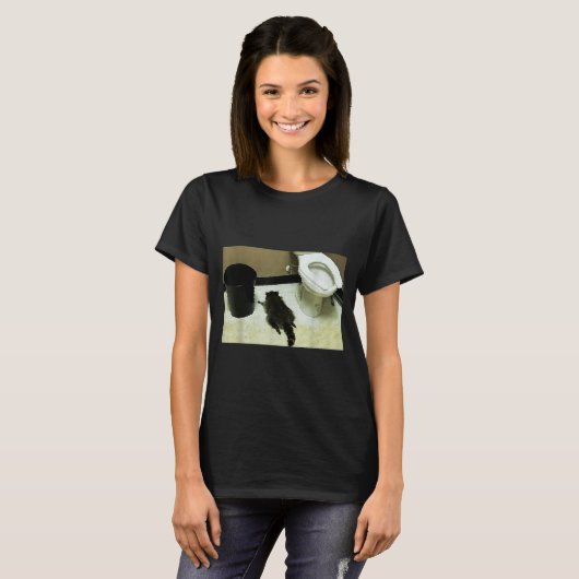 T-shirt Funny Trashed Panda Drunk Racoon  (Devant entier)