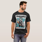 T-shirt Funny Trashed Panda Raccoon Gets Drunk  (Devant entier)