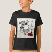 T-shirt Funny Trashed Panda Racoon Gets Drunk (Devant)