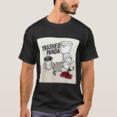 T-shirt Funny Trashed Panda Racoon Gets Drunk  (Devant)