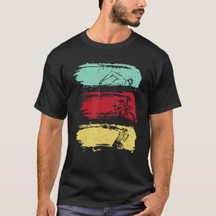 T-shirt Funny Triathlon Swim Bike Run Design Hommes Femmes