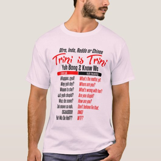 T-shirt Funny Trini est Trini (Devant)