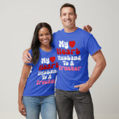 T-shirt Funny Trucker Wives Design Heart Humour mari (Unisexe)