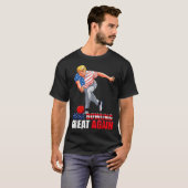 T-shirt Funny Trump Bowling Make Bowling Great Again  (Devant entier)