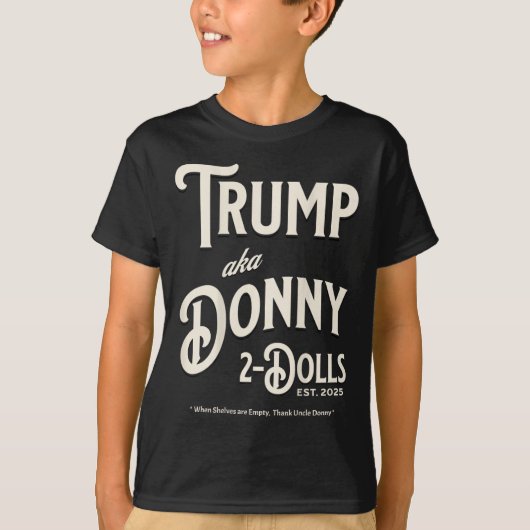 T-shirt Funny Trump Donny Two Dolls 2 Dolls At Christmas T (Devant)