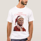T-shirt Funny Trump Santa Claus Carte de Noël (Devant)