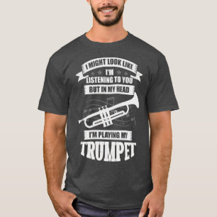 T-shirt Funny Trumpet Player Musique Trumpeter Cadeau
