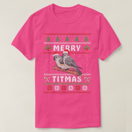 T-shirt Funny Tufted Titmouse Merry Titma Poison Bird watc (Design devant)