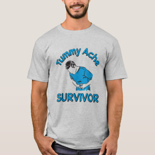 T-shirt Funny Tummy Ache Survivor, Tummy Ache unisex Chemi