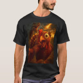 T-shirt Funny Turkey Selfie With Dinosaur And Meteor Acaly (Devant)