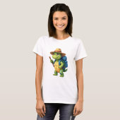 T-shirt Funny Turtle Randonnée Graphisme Camping Lover Adv (Devant entier)
