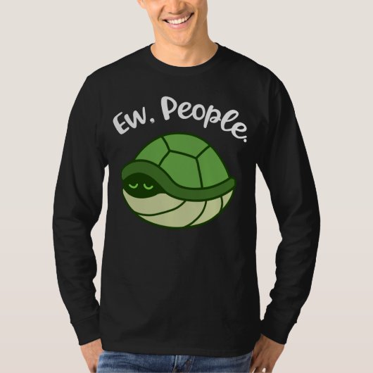 T-shirt Funny Turtle Venin Men Introvert Venin Introvert (Devant)