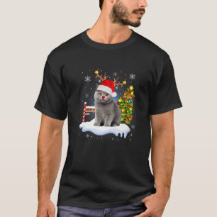 T-shirt Funny Ugly Sweater Cat Reindeer Pôle Nord Christy