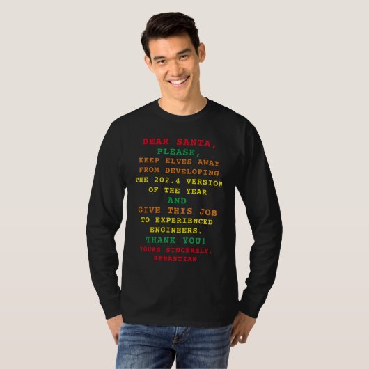 T-shirt Funny Ugly Sweater Programmer 2023 Noël (Devant entier)