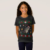 T-Shirt Funny Ugly Xmas Sweater Animals Lights Christmas R (Devant entier)