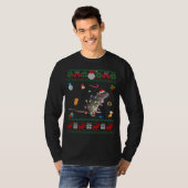 T-shirt Funny Ugly Xmas Sweater Animals Lights Christmas R (Devant entier)