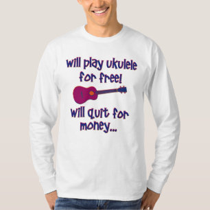 T-shirt Funny Ukulele