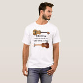 T-shirt Funny Ukulele Attention Uke Jusqu'À Je Puke T-Shir (Devant entier)