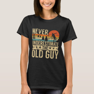 T-shirt Funny Ultimate Frisbee Le Vieux Monsieur Disc Golf
