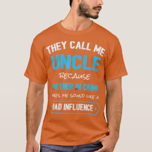 T-shirt Funny Uncle Cadeau oncle partenaire dans le crime