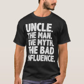 T-shirt Funny Uncle Design For Uncle Men First Time Uncle (Devant)