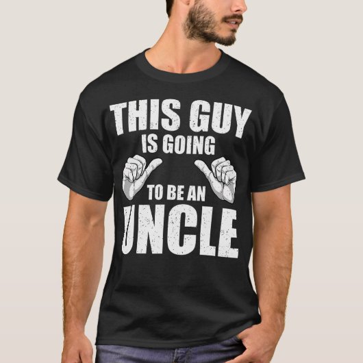 T-shirt Funny Uncle Design For Uncle Men First Time Uncle (Devant)