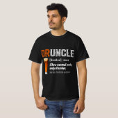 T-shirt Funny Uncle Druncle Definition Like A Normal Uncle (Devant entier)