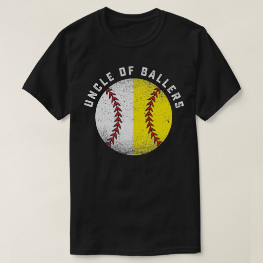 T-shirt Funny Uncle Gift From Nephew Niece Baseball Softba (Design devant)