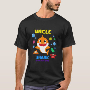 T-shirt Funny Uncle Shark Doo Doo Oncle Shark Birthday Gro
