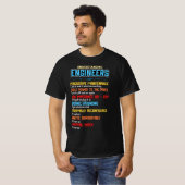 T-shirt Funny Understanding Engineers and Funny Engineerin (Devant entier)