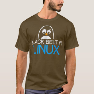 T-shirt Funny Uni TUX Linu Shell IT