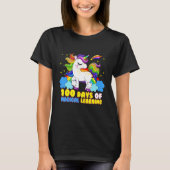 T-shirt Funny Unicorn Heureux 100 Jours D'Apprentissage Ma (Devant)