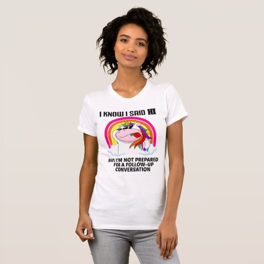 T-shirt FUNNY UNICORN Hi (Devant entier)