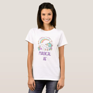 T-shirt Funny Unicorn magique AF avec décorations de fille