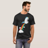 T-shirt funny unicorn rainbow fart unicorns couple  (Devant entier)