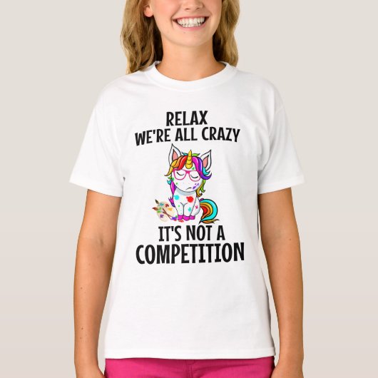 T-shirt FUNNY UNICORN Relax (Devant)