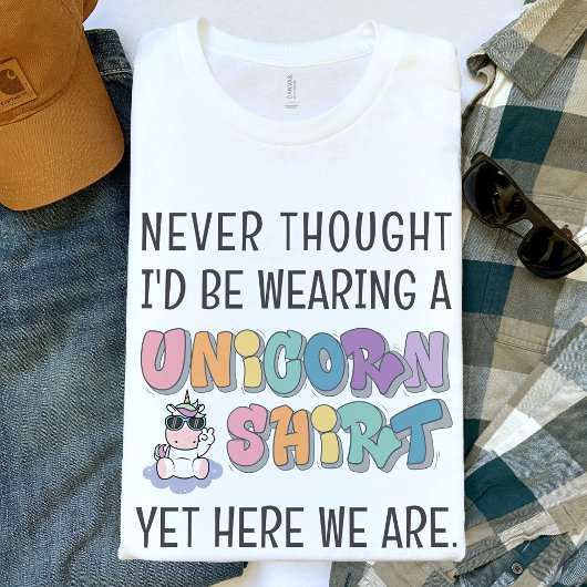 T-shirt Funny Unicorn Thème Anniversaire Fête Papa Hommes