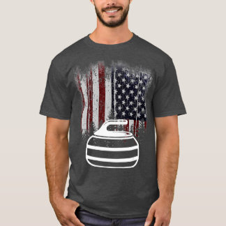 T-shirt Funny USA American Flag Curling