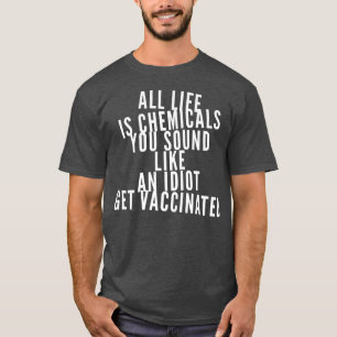 T-shirt Funny Vacciné Pro Vaccination Support Science Vacc