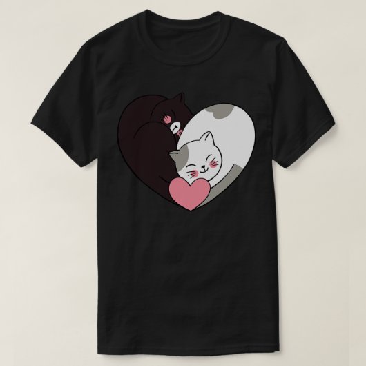 T-shirt Funny Valentines Day Chats Kitten Valentine Chat P (Design devant)