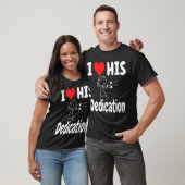 T-shirt Funny Valentine's Day Couple Matching I Love His D (Unisexe)