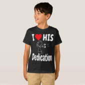 T-shirt Funny Valentine's Day Couple Matching I Love His D (Devant entier)