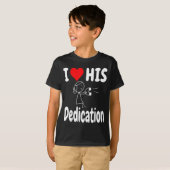 T-shirt Funny Valentine's Day Couple Matching I Love His D (Devant entier)