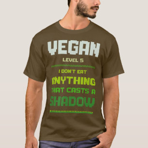T-shirt Funny Vegetarian 8 bits Piel Pro Vegan Retro Eat M