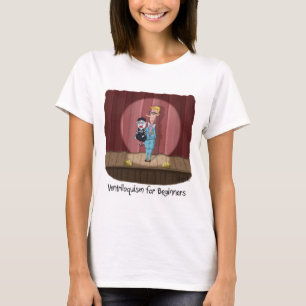 T-shirt Funny Ventriloquism for Beginners Card ou cadeau.