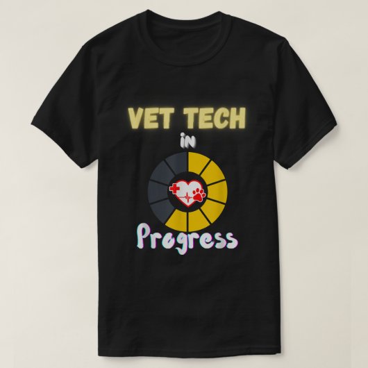 T-shirt Funny Vet Tech in Progress Venin for Future Veteri (Design devant)