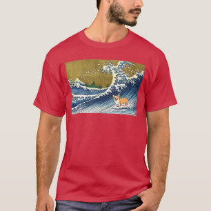 T-shirt Funny Vintage Surfing Wave Pembroke Welsh Corgi Do
