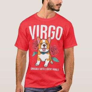 T-shirt Funny Virgo Zodiac Sign Dog Corgi Aesthetic Astrol