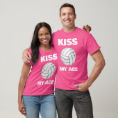 T-shirt Funny Volleyball Embrasse Mon As Avec Des Discours (Unisexe)